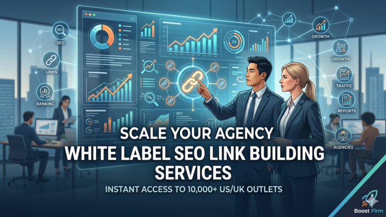 White label SEO link building services dashboard for agencies