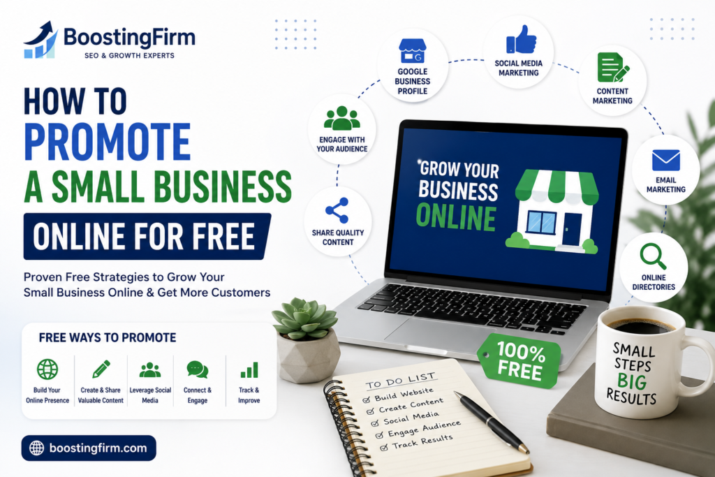 how to promote a small business online for free